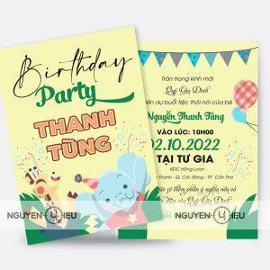 Thiệp màu vàng nhạt